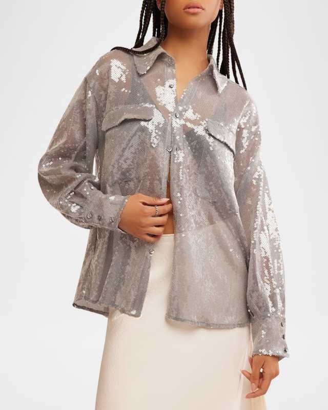 Disco Margarita Button-Front Shirt